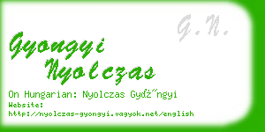 gyongyi nyolczas business card